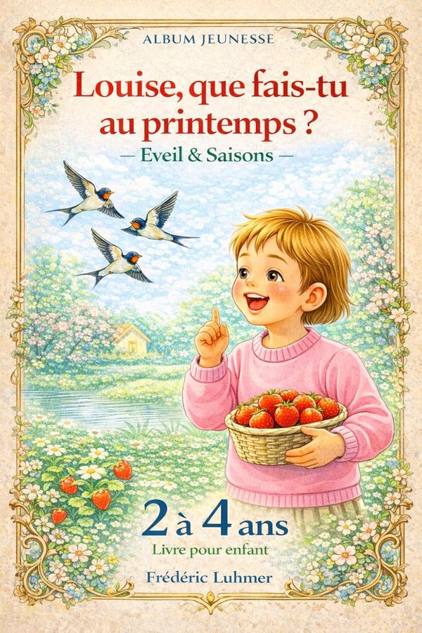 Livre pour enfant de 2 3 4 ans - Eveil et saisons Album jeunesse - Louise que fais-tu au printemps ? - Frédéric Luhmer | Livr'ToK