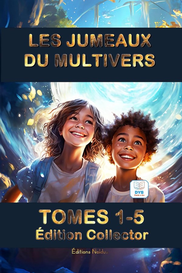 Les jumeaux du Multivers Editions Collector Tomes 1 à 5 - 10-14ans Lecture facile et adapté DYS Histoires pour enfants et jeunes adolescents  magie et aventures  livre enfant ado 9 10 11 12 13 14 ans - Frédéric Luhmer | Livr'ToK