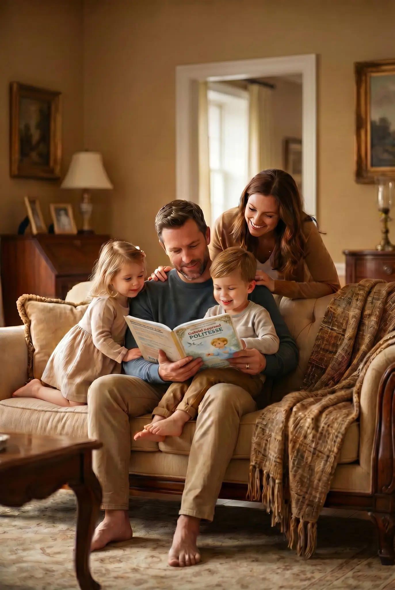 Famille lisant ensemble - Livr'ToK